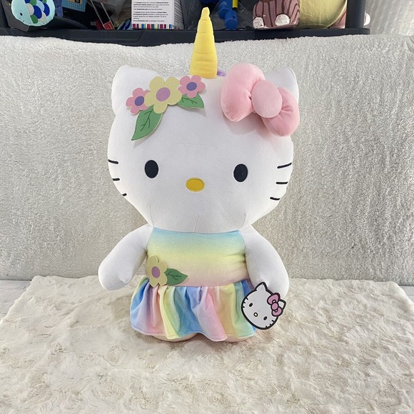 Stuffed Animal Sanrio Unicorn Plush Sanrio Hello Kitty 25” Rainbow